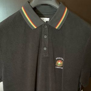 Spiritual Gangster men’s black polo size medium
